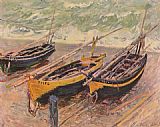 Three Fishing Boats by Claude Monet